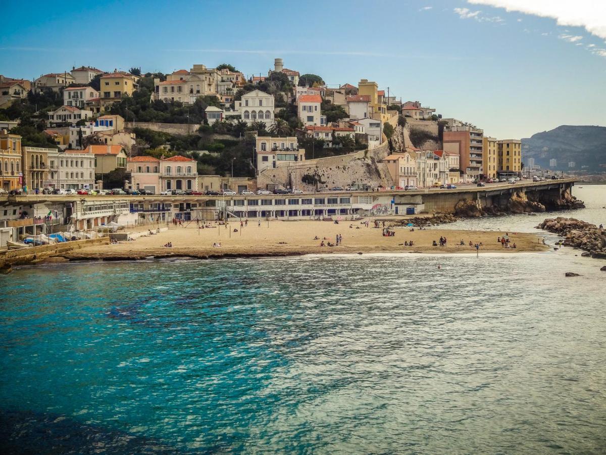 T2 Equipe Au Calme + Terrasse A 1 Km De La Mer Marseille Bagian luar foto